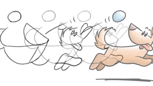 Mit Ovalen und Kreisen zum Hund