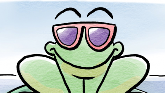 Wir erklären Dir, wie man einen Frosch eichnet, Bild: Jansen