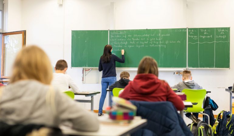 Fokus auf die Tafel
