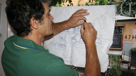 Bilder aus bunten Steinen