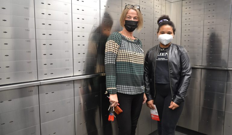 Schnupper-Besuch in der Bank